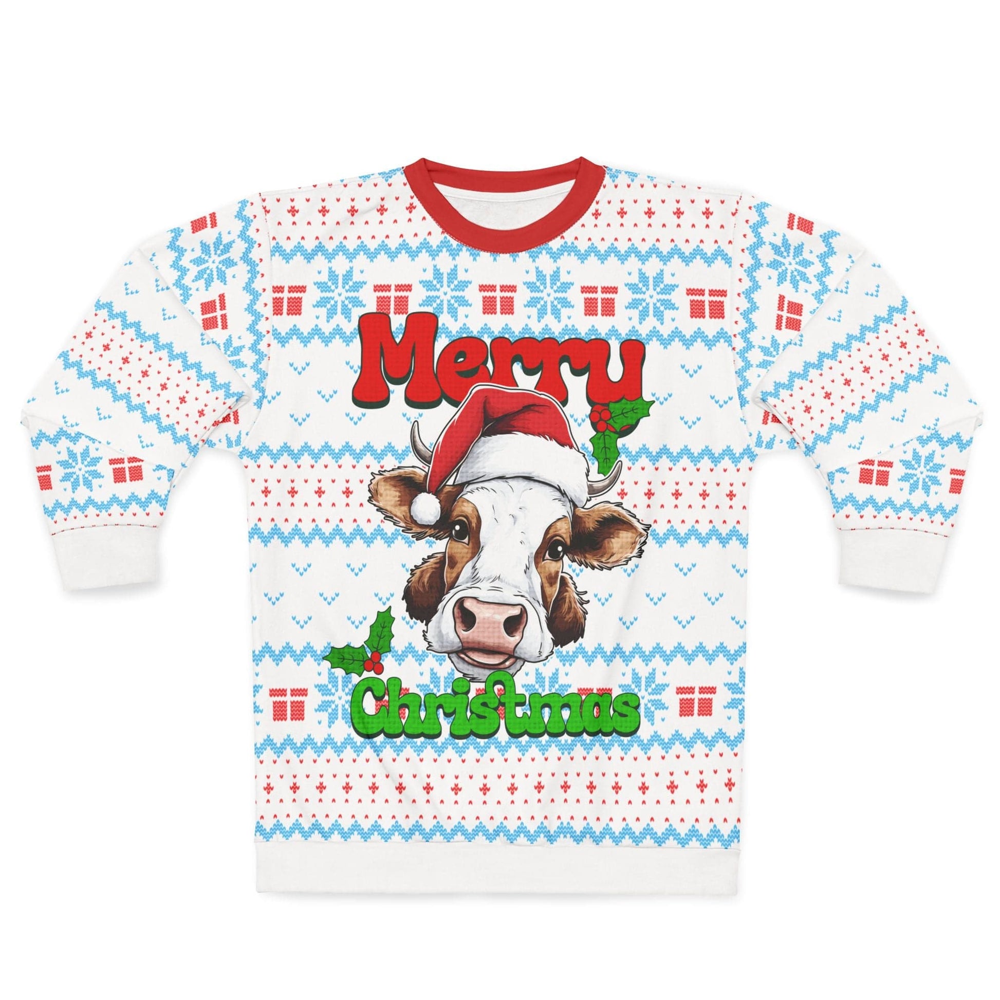 Cow Ugly Christmas Sweatshirt