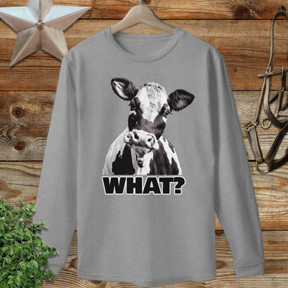Cow What? Long Sleeve Tee