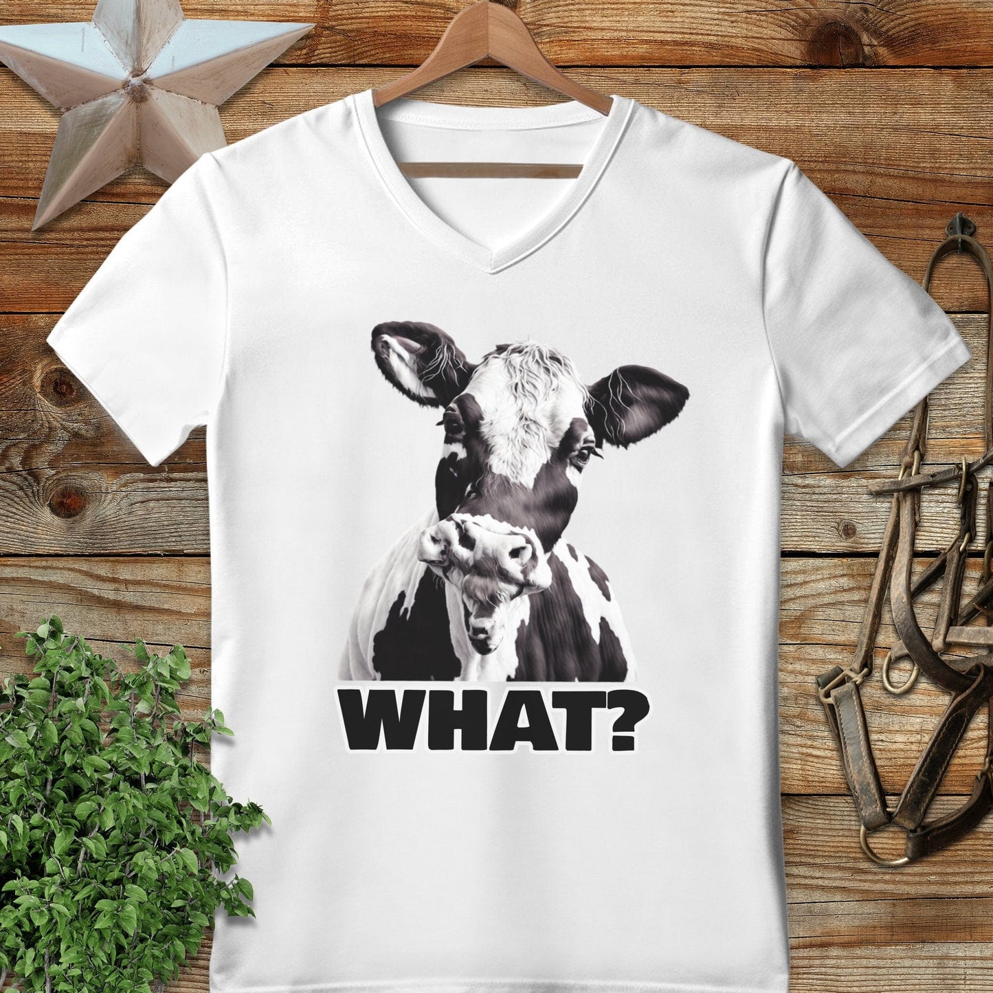 Cow What? V-neck