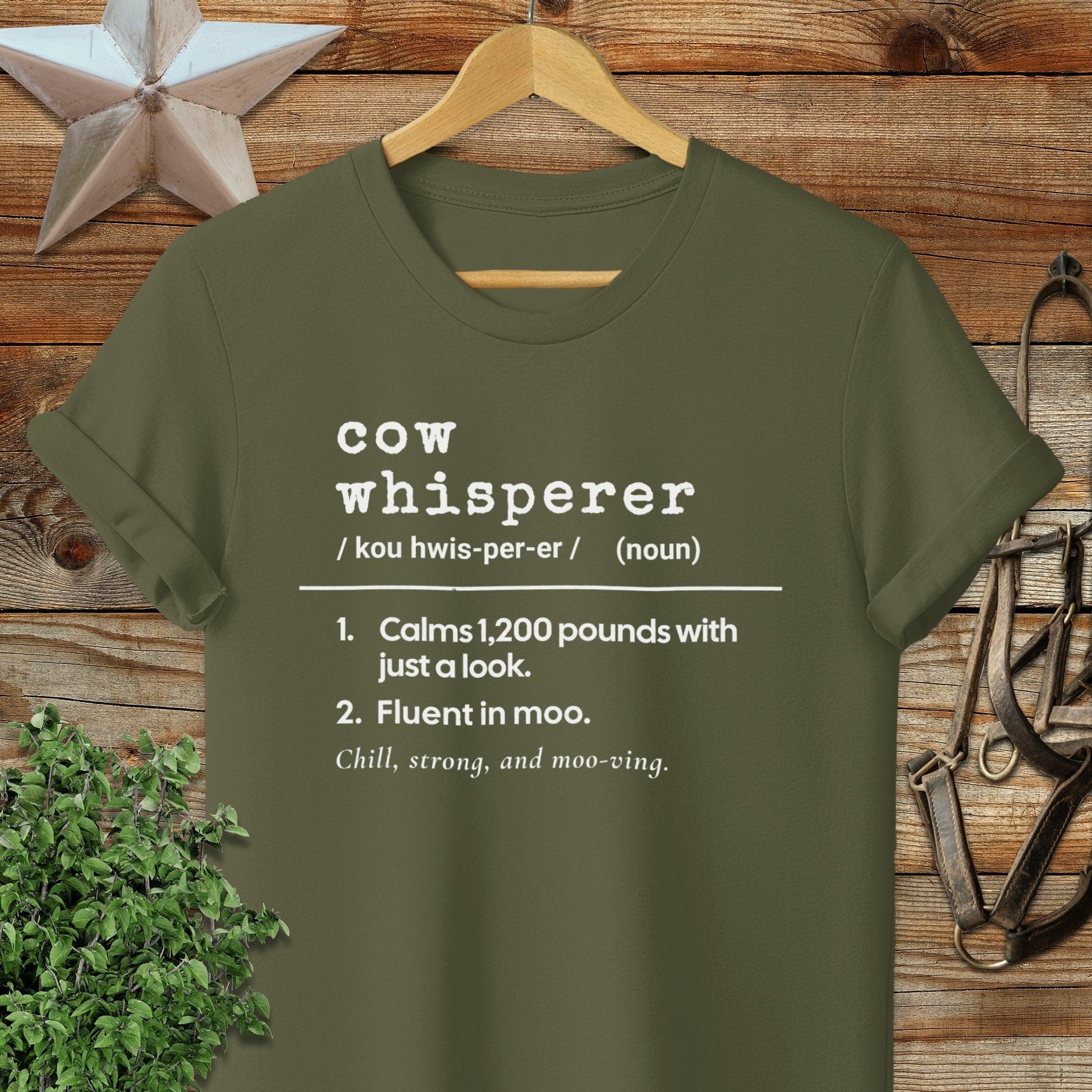 Cow Whisperer Definition Softstyle Tee