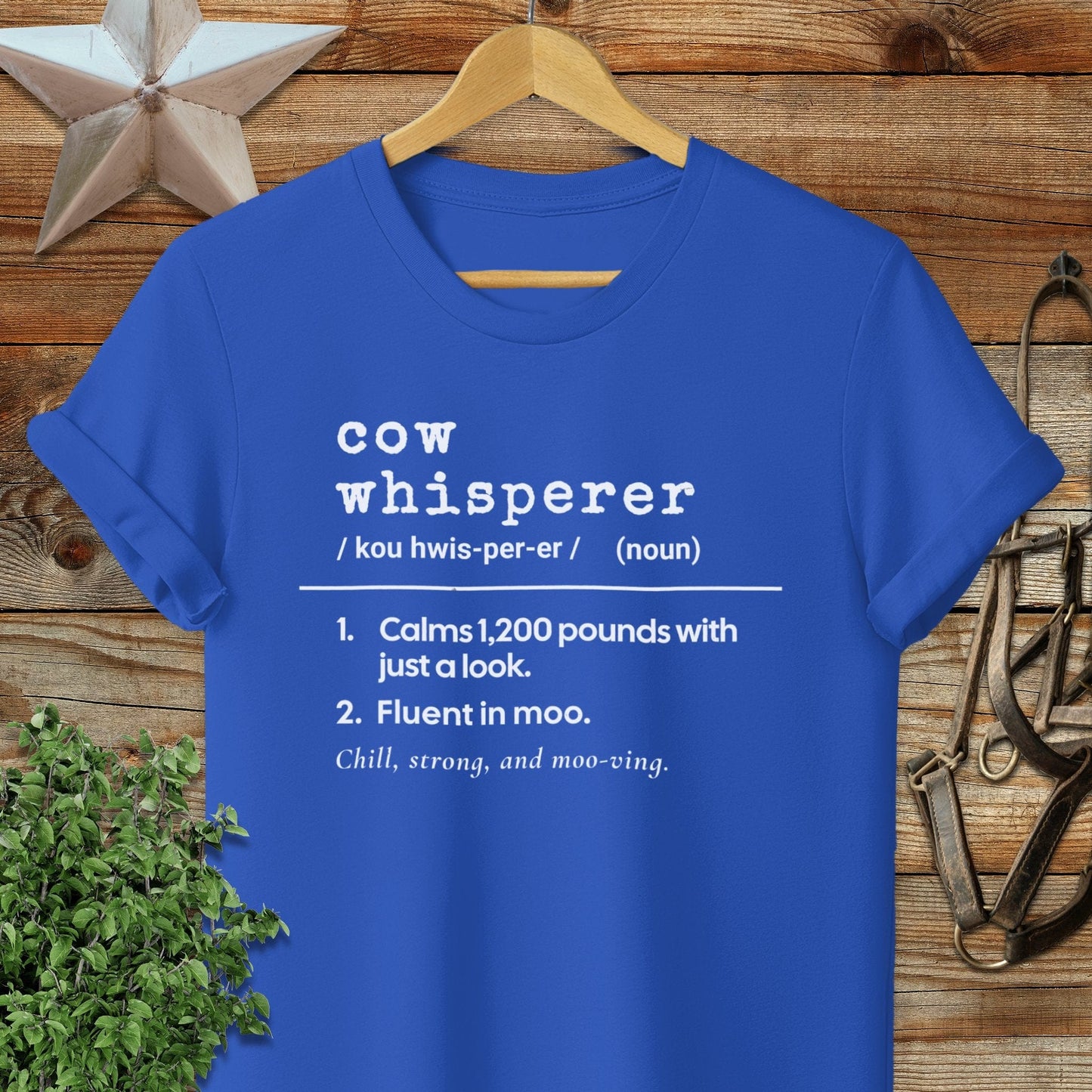 Cow Whisperer Definition Softstyle Tee