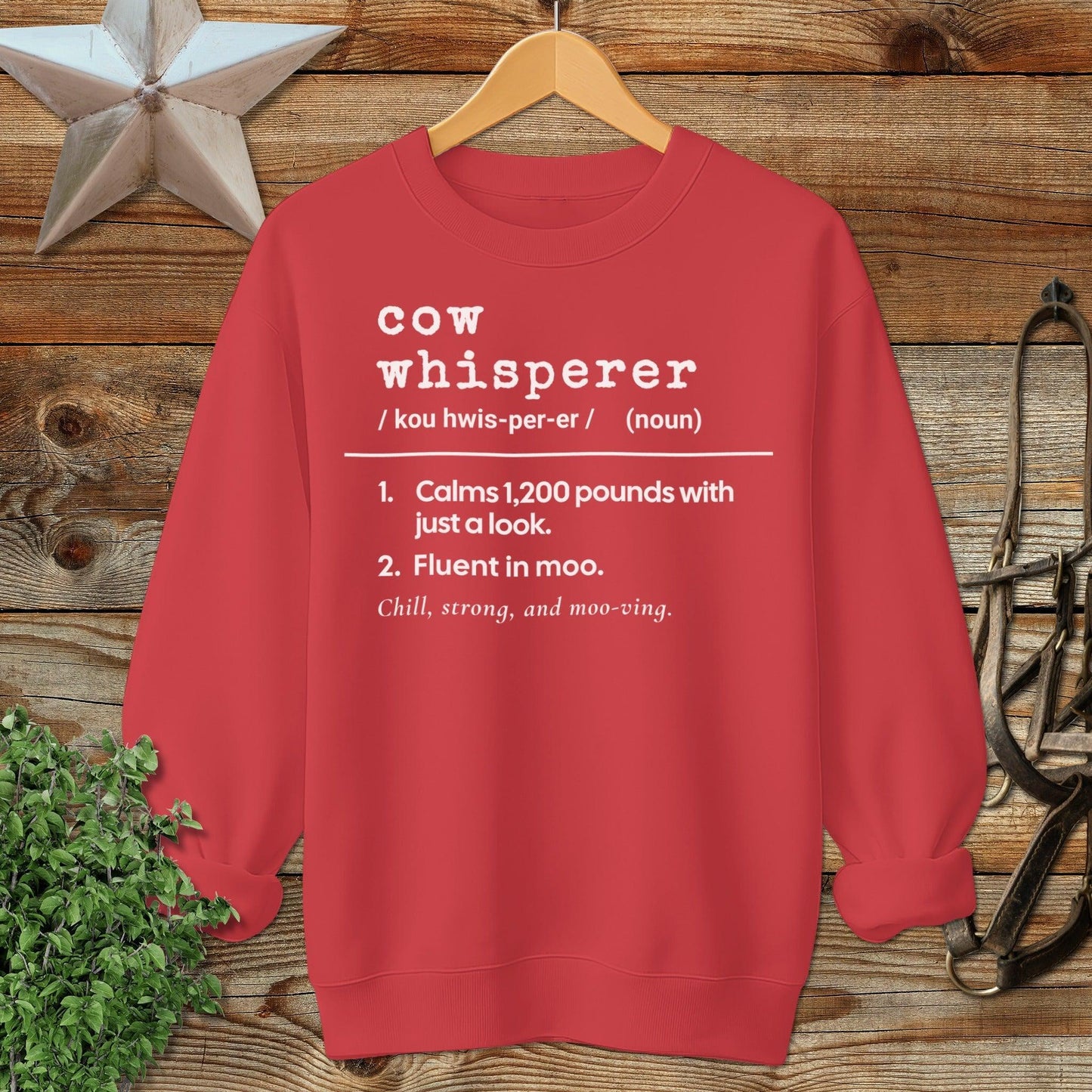 Cow Whisperer Definition Sweatshirt