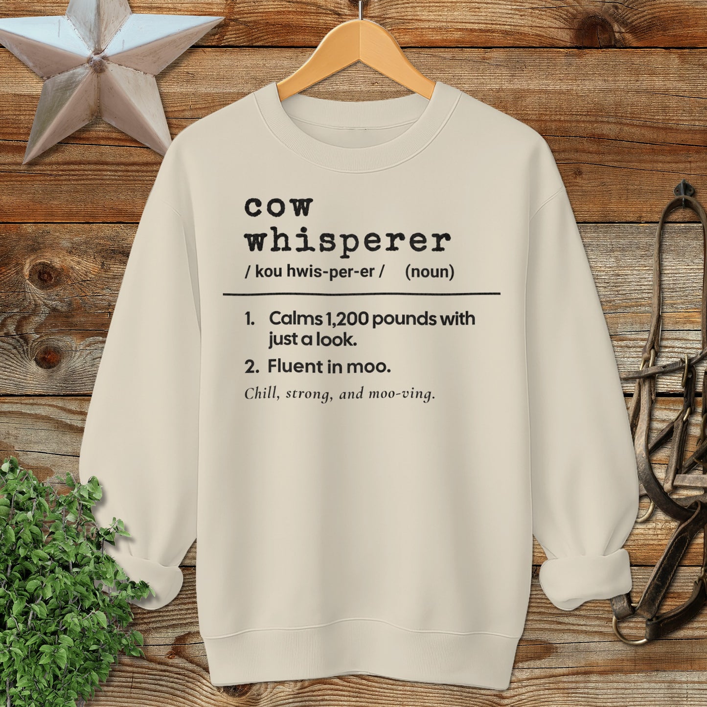 Cow Whisperer Definition Sweatshirt