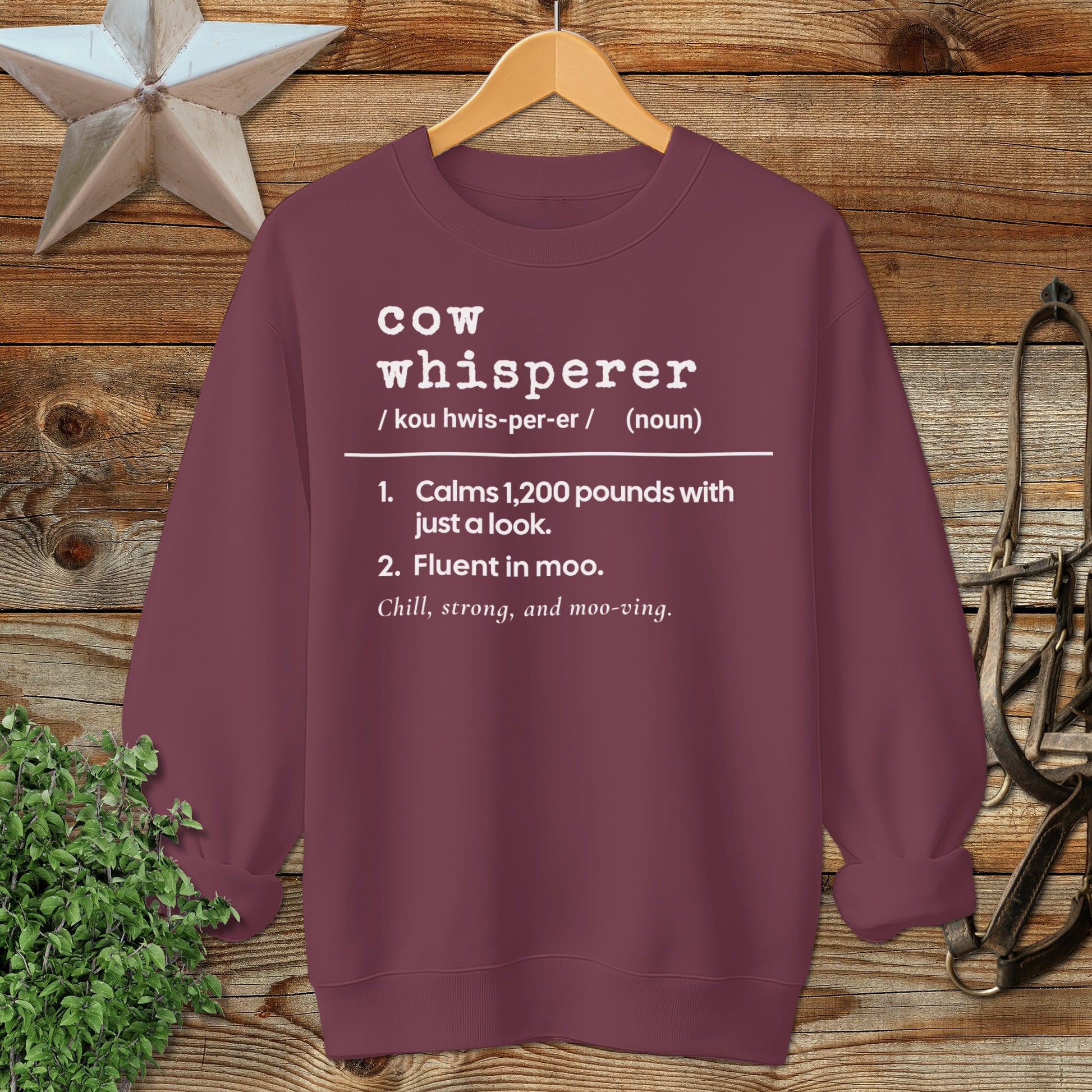 Cow Whisperer Definition Sweatshirt