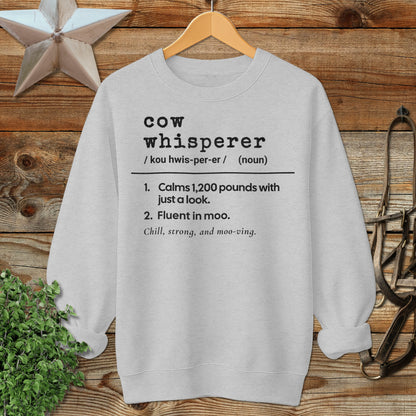 Cow Whisperer Definition Sweatshirt