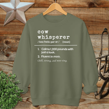 Cow Whisperer Definition Sweatshirt