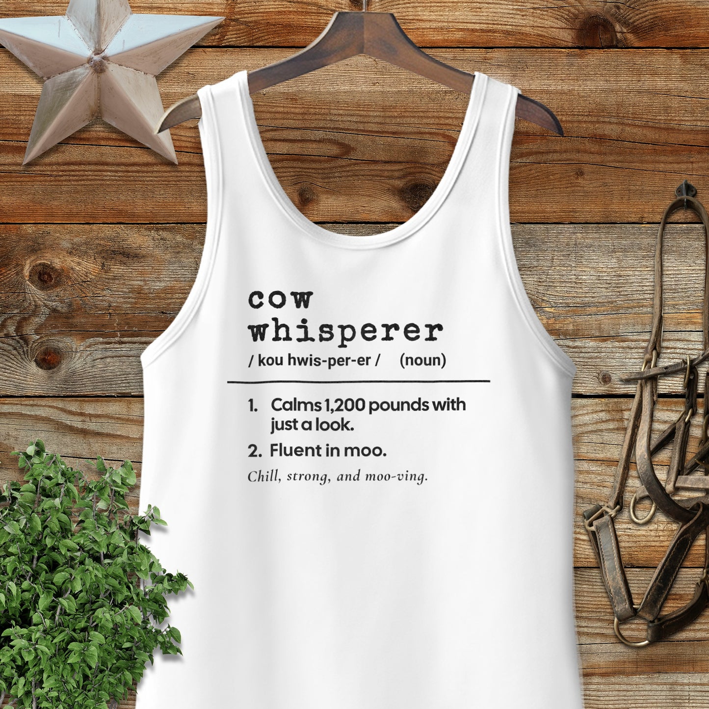 Cow Whisperer Definition Tank Top