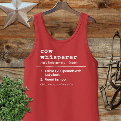 Cow Whisperer Definition Tank Top