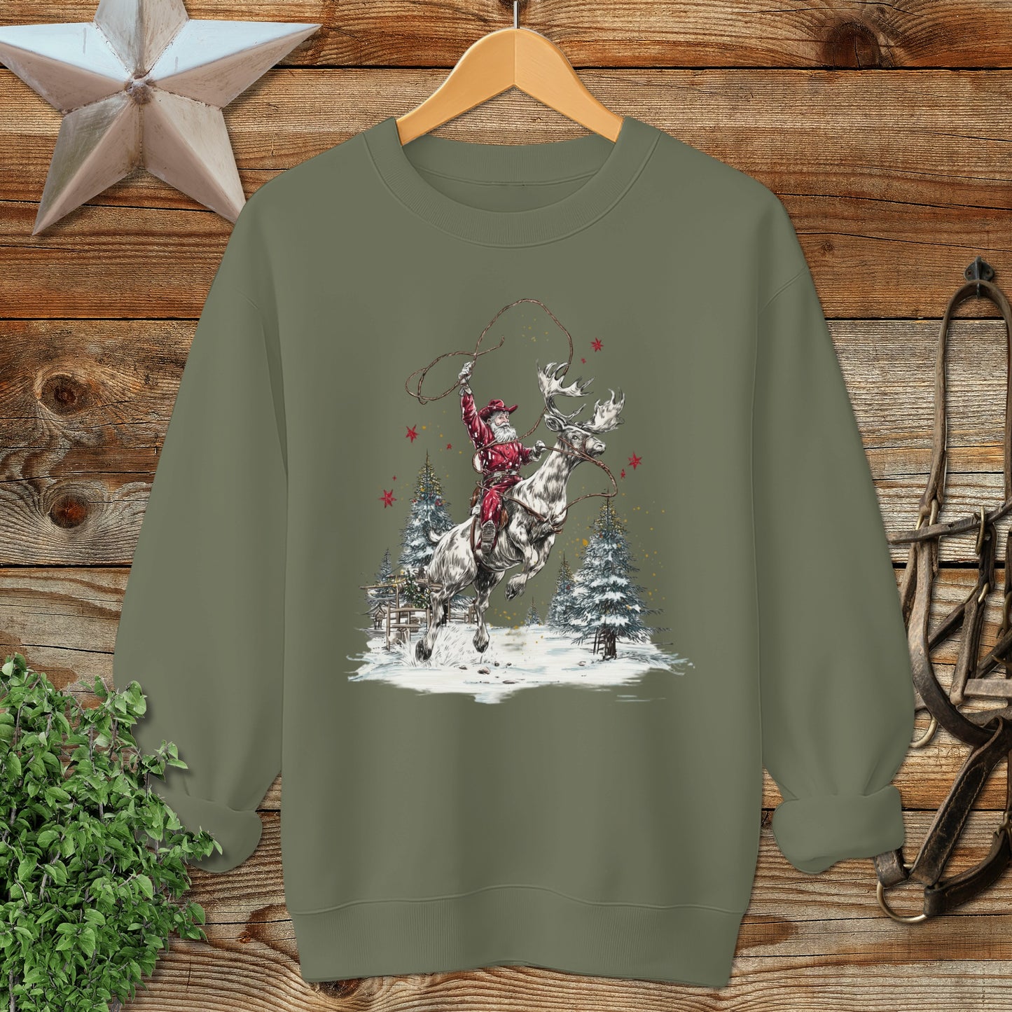 Cowboy Santa Sweatshirt