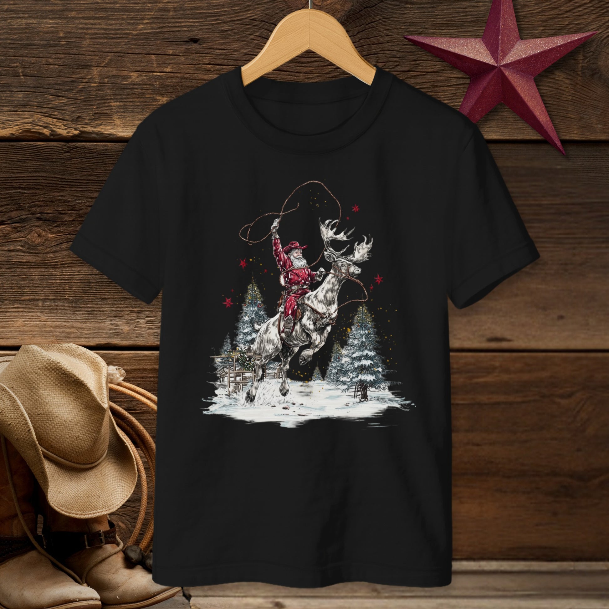 Cowboy Santa T-Shirt (Youth)