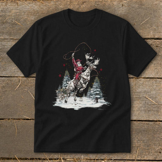 Cowboy Santa Youth Tee