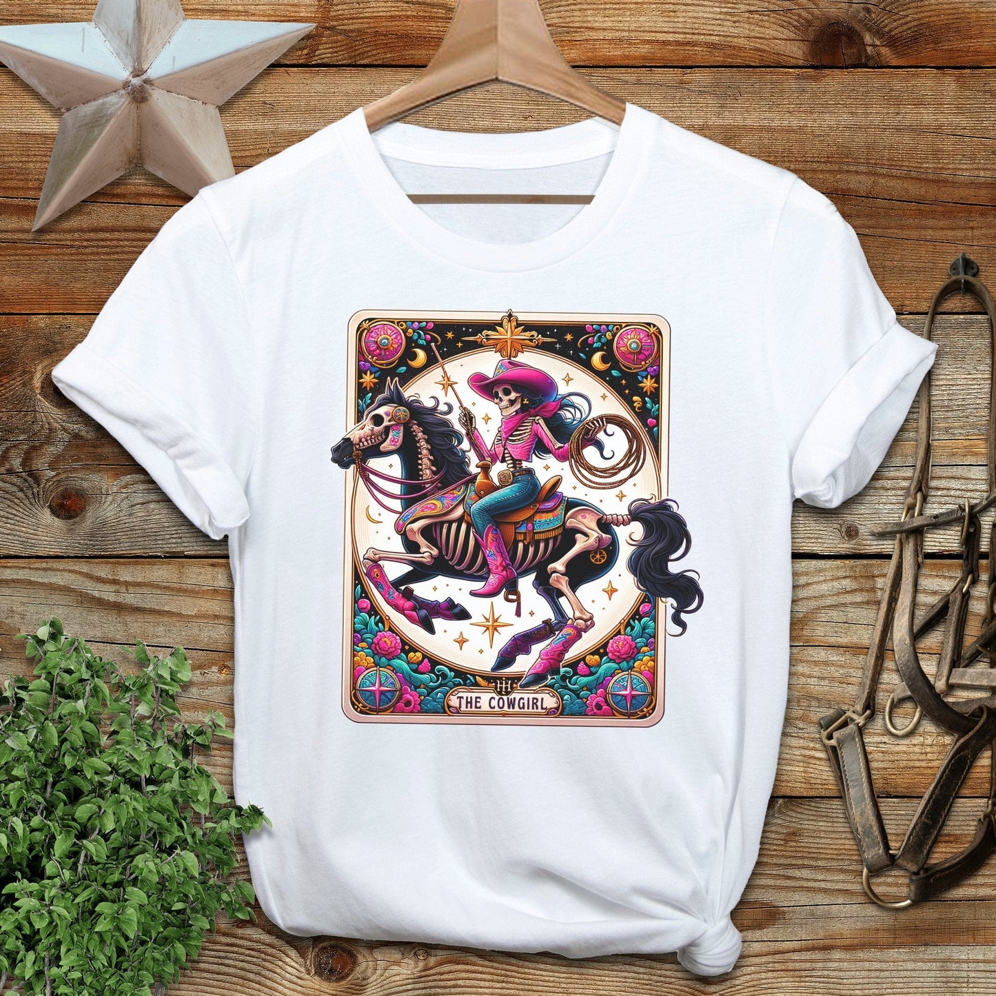 Cowgirl Tarot Card T-shirt