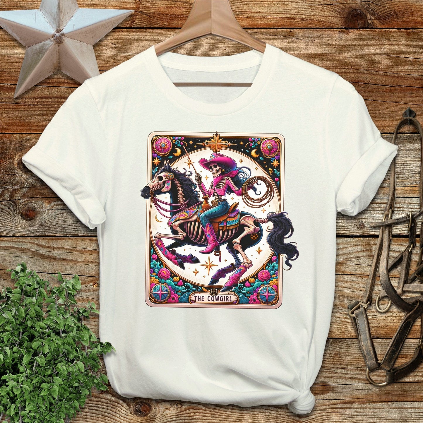 Cowgirl Tarot Card T-shirt