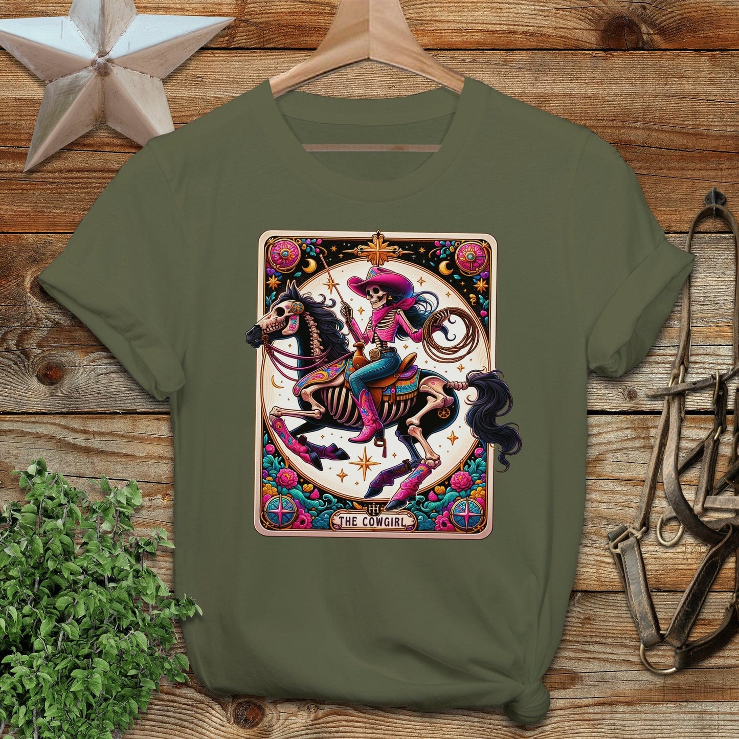 Cowgirl Tarot Card T-shirt