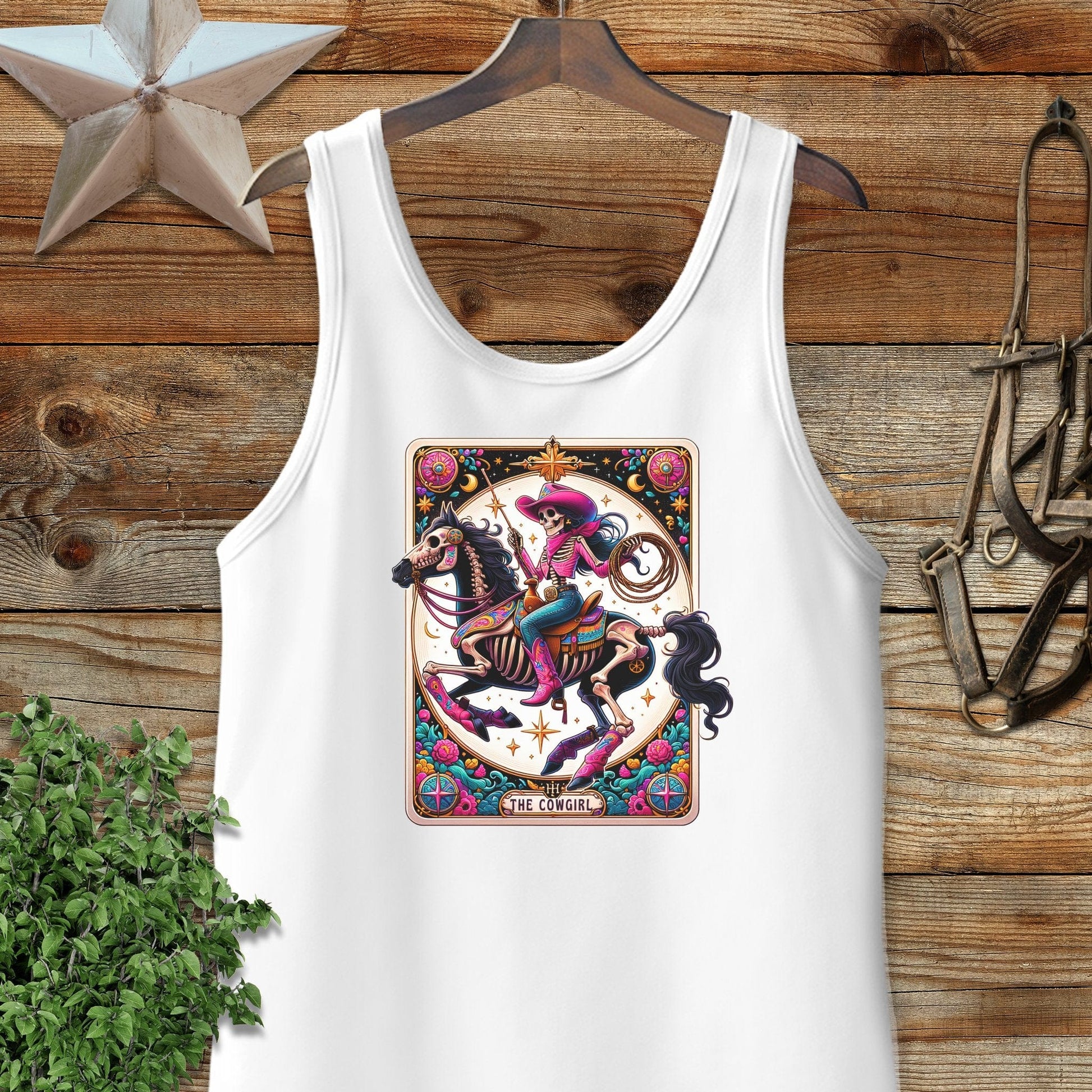 Cowgirl Tarot Card Tank Top
