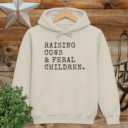 Cows & Feral Children Hoodie