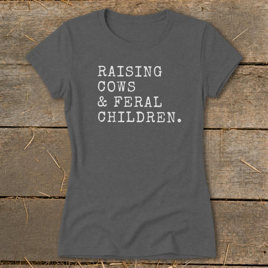 Cows & Feral Children Ladies Tee