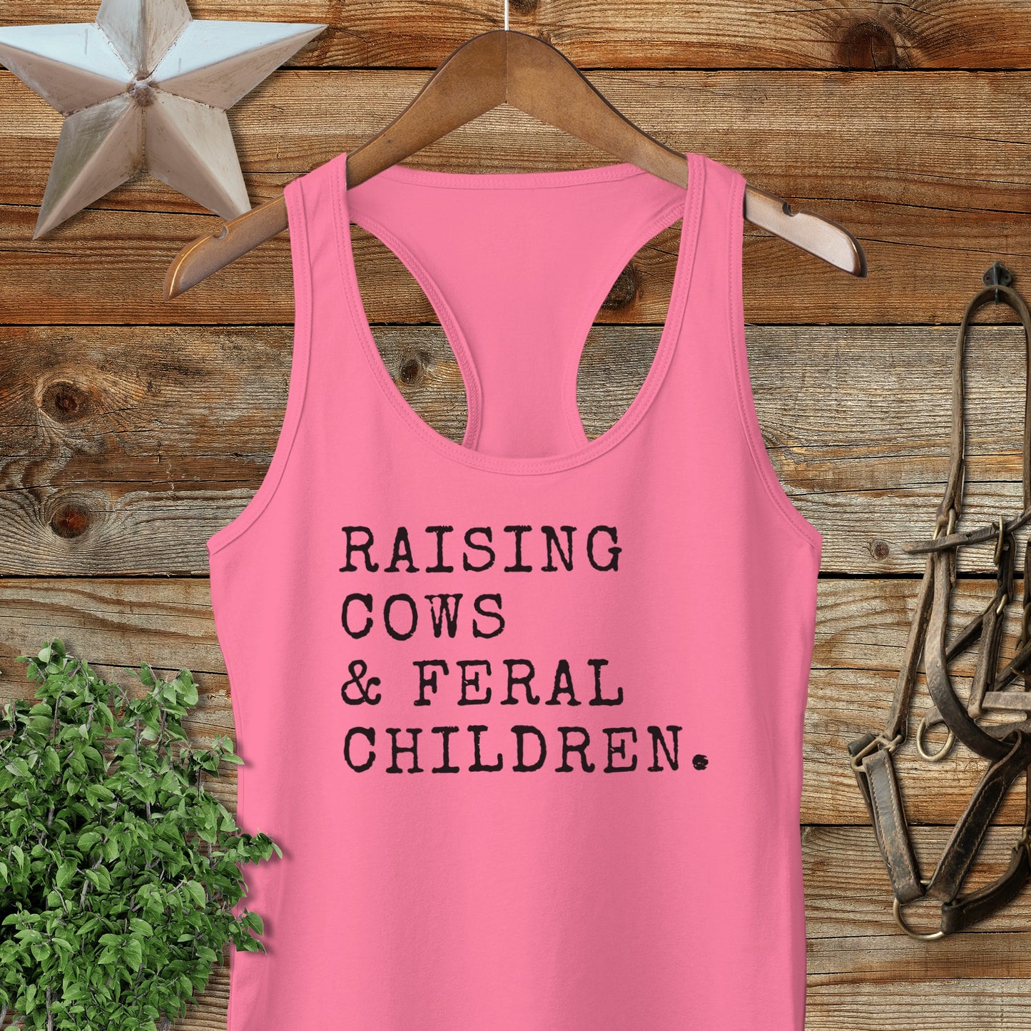 Cows & Feral Children Racerback Tank