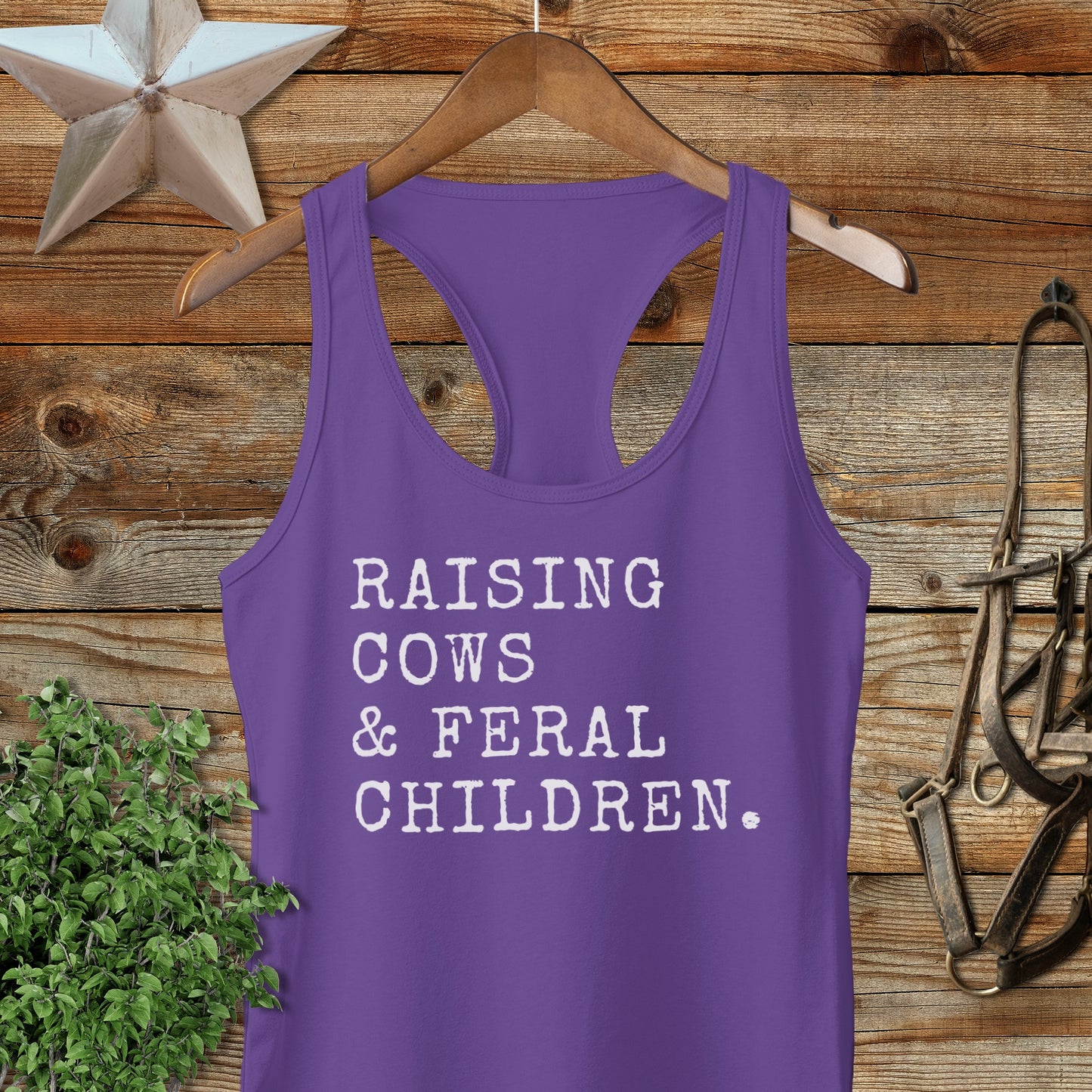 Cows & Feral Children Racerback Tank