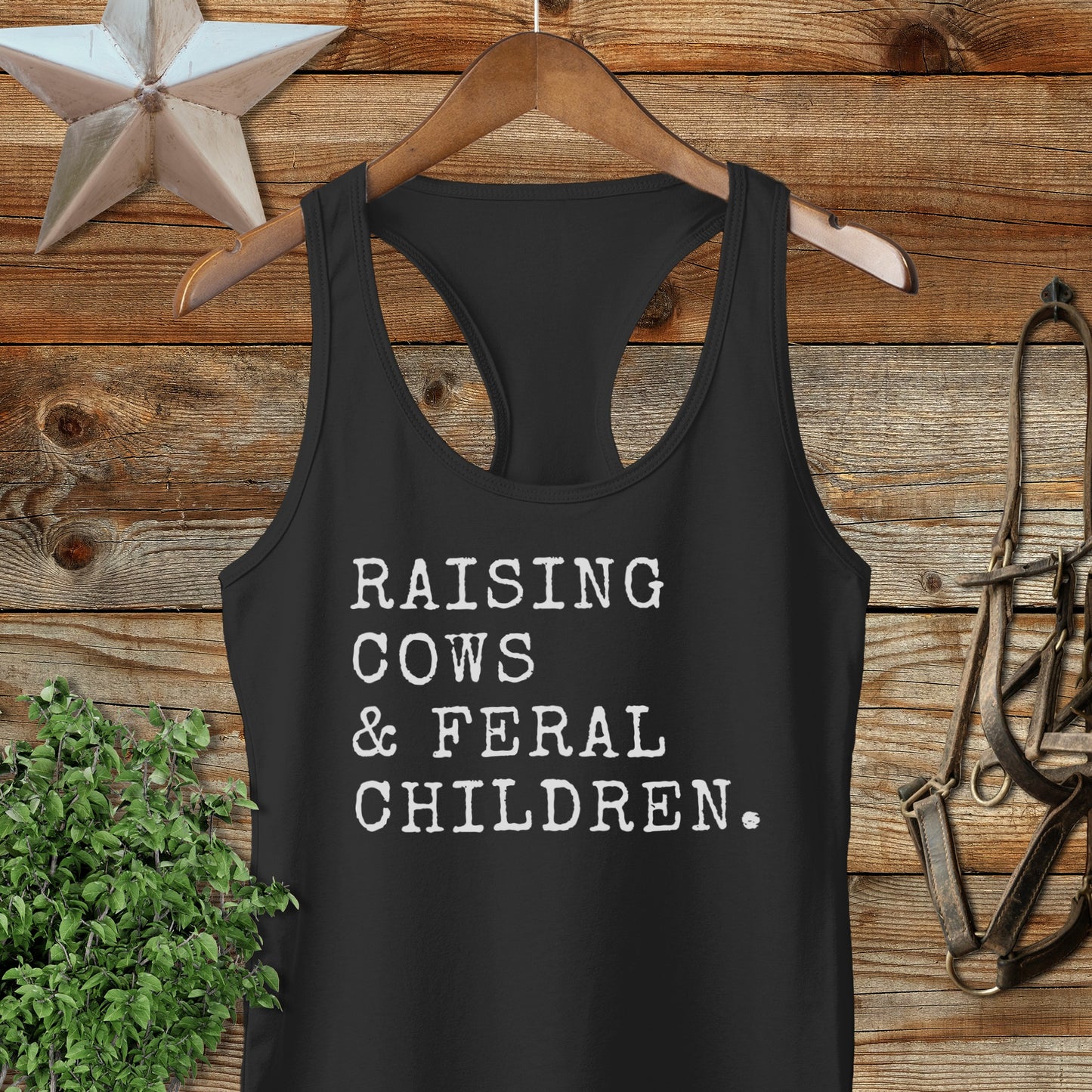 Cows & Feral Children Racerback Tank