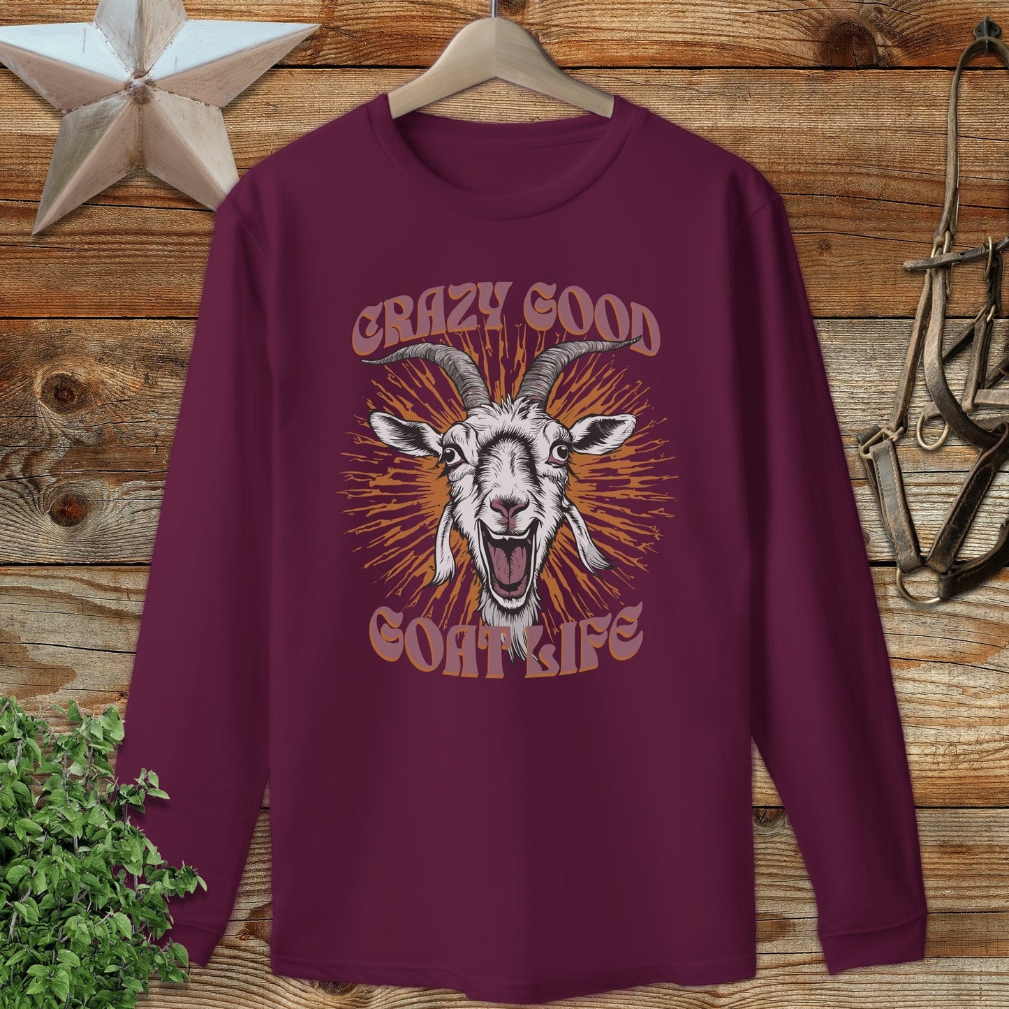 Crazy Goat Life Long Sleeve Tee