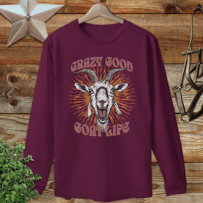 Crazy Goat Life Long Sleeve Tee