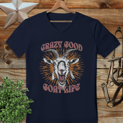 Crazy Goat Life V-neck