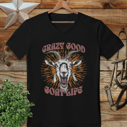 Crazy Goat Life V-neck