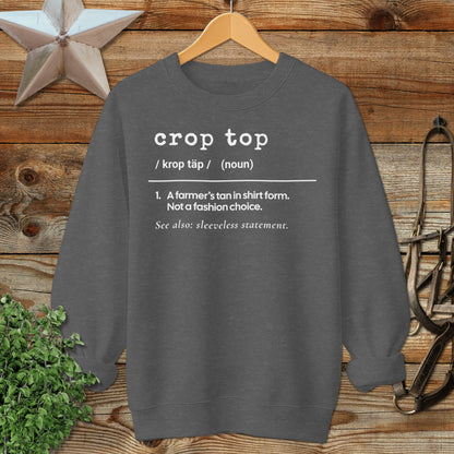 Crop Top Definition Sweatshirt