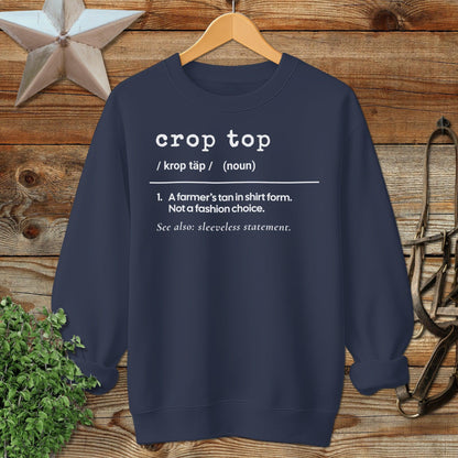 Crop Top Definition Sweatshirt