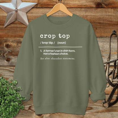Crop Top Definition Sweatshirt