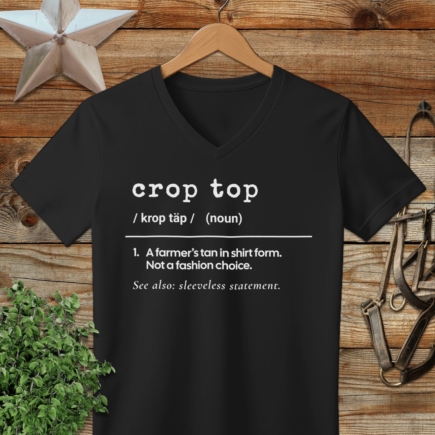 Crop Top Definition V-neck