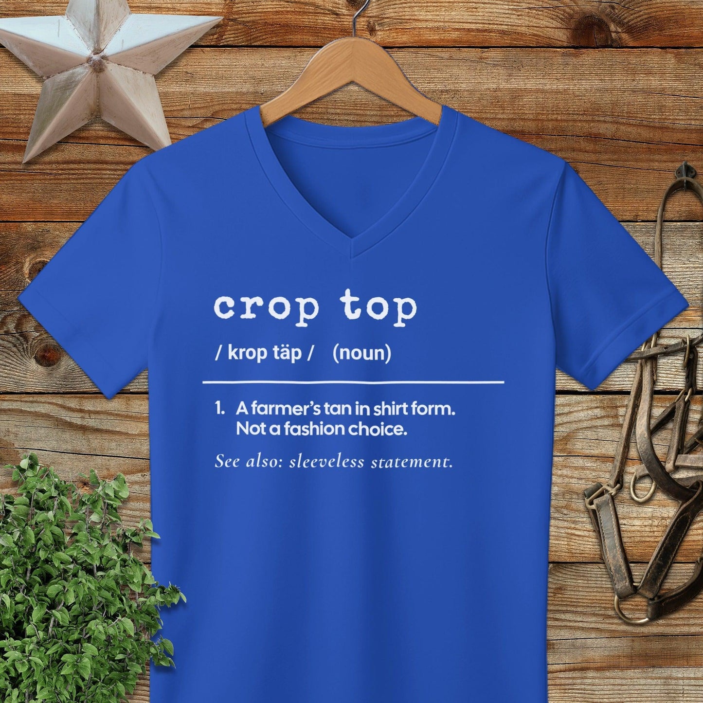 Crop Top Definition V-neck