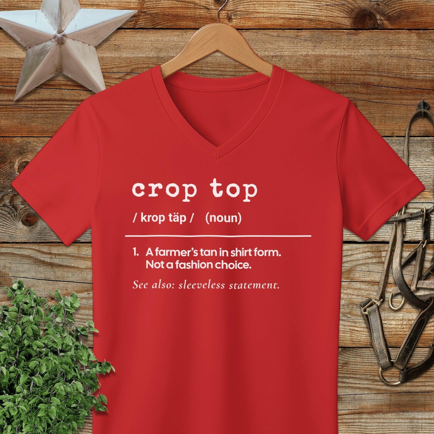 Crop Top Definition V-neck
