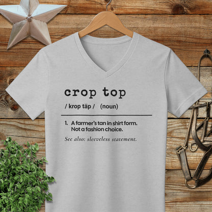 Crop Top Definition V-neck