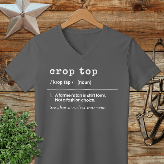 Crop Top Definition V-neck