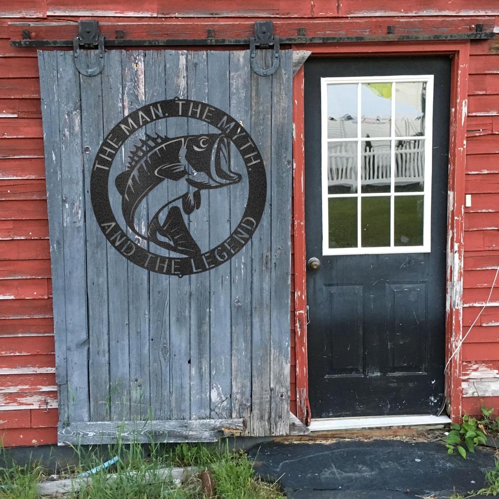 Custom Bass Fish Metal Art Sign