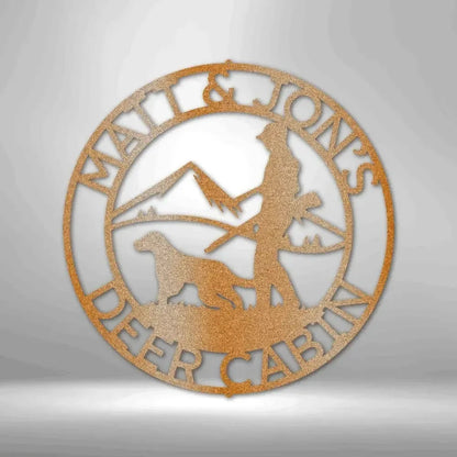 Custom Birddog Metal Art Sign