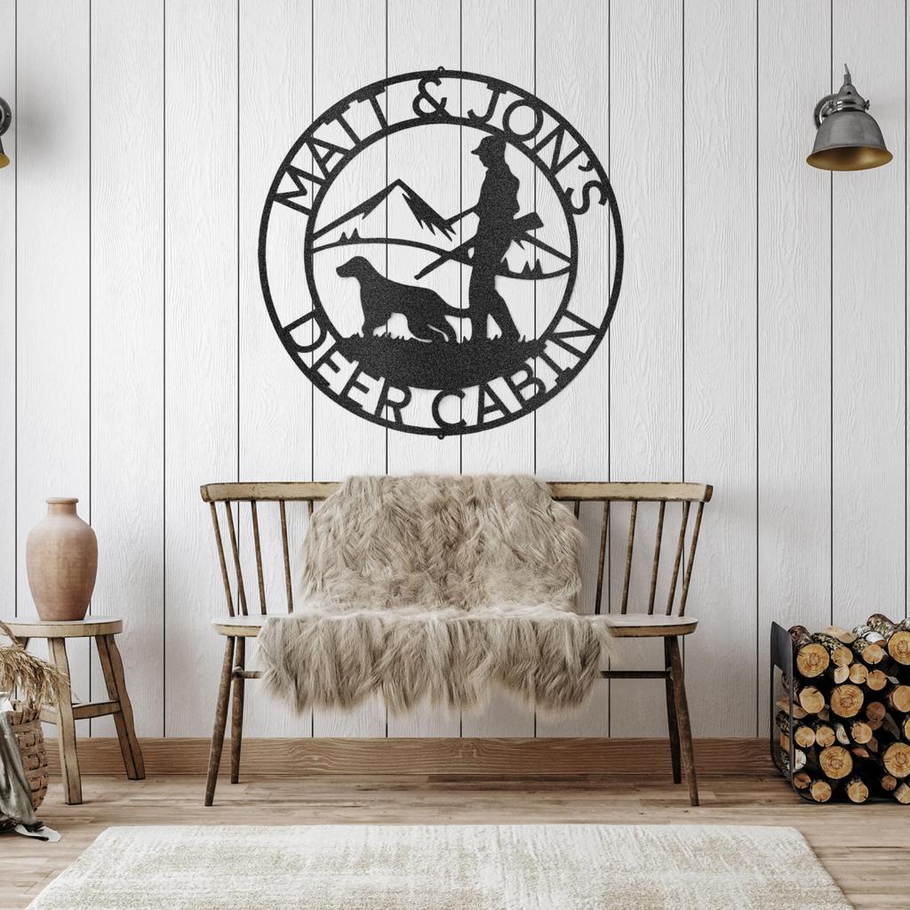 Custom Birddog Metal Art Sign