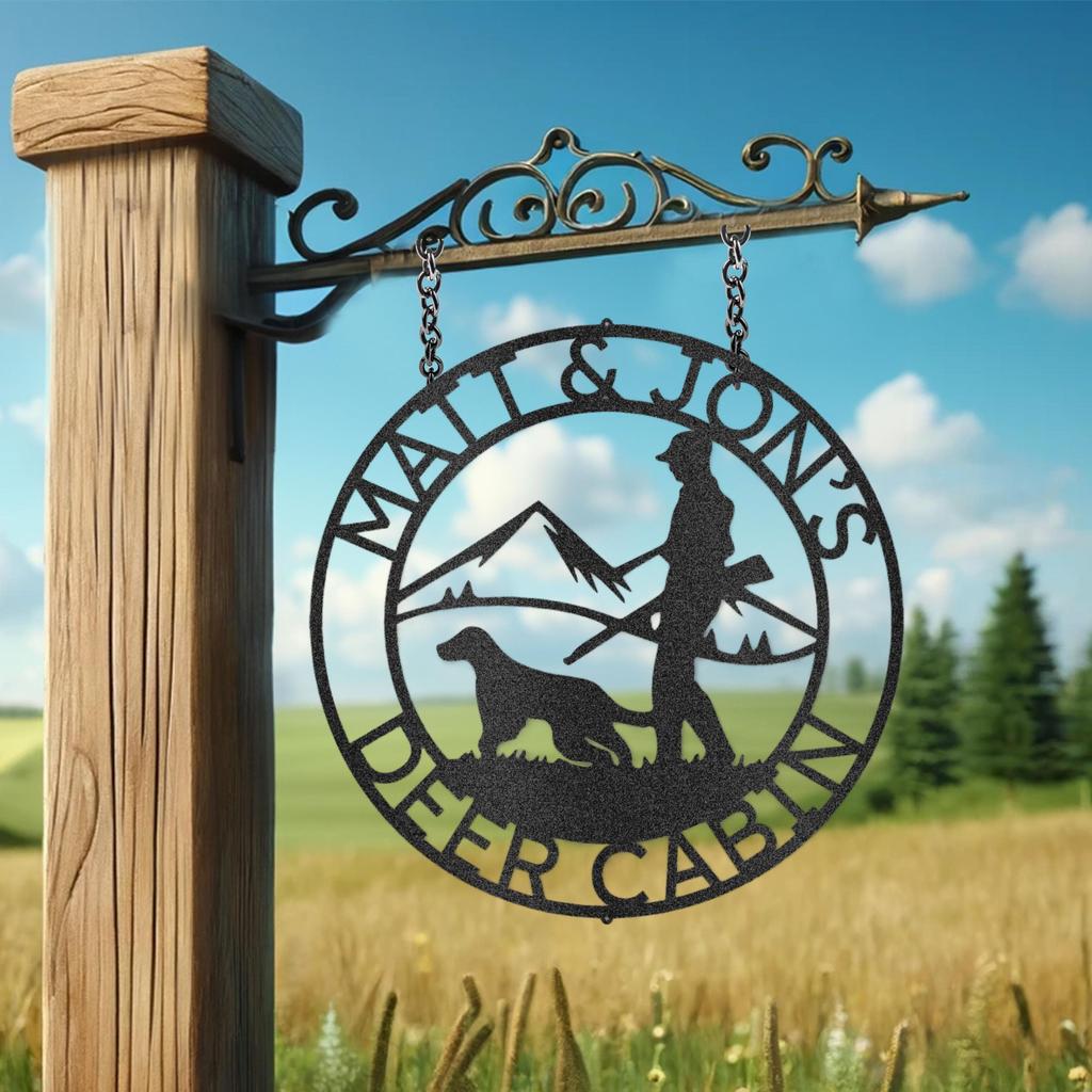 Custom Birddog Metal Art Sign