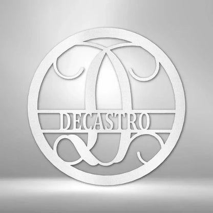 Custom Circle Vine Metal Art Sign