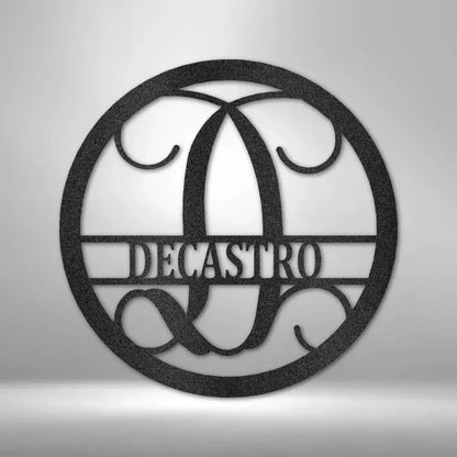 Custom Circle Vine Metal Art Sign
