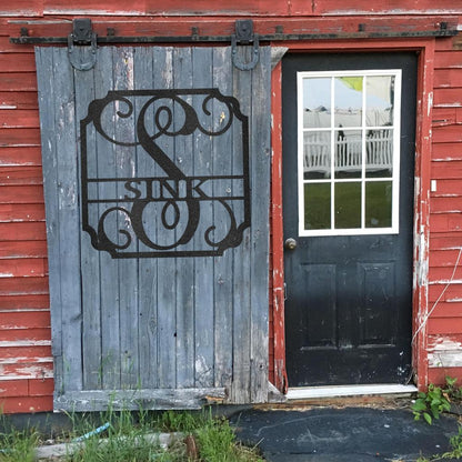 Custom Classic Family Name Metal Art Sign