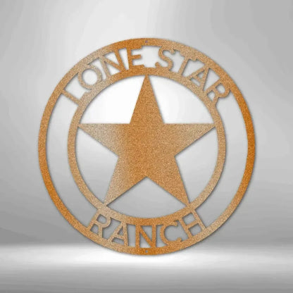 Custom Country Star Metal Art Sign