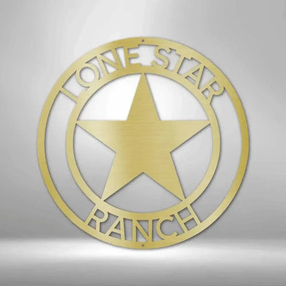Custom Country Star Metal Art Sign