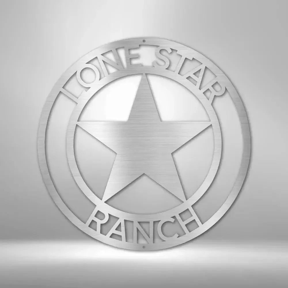 Custom Country Star Metal Art Sign