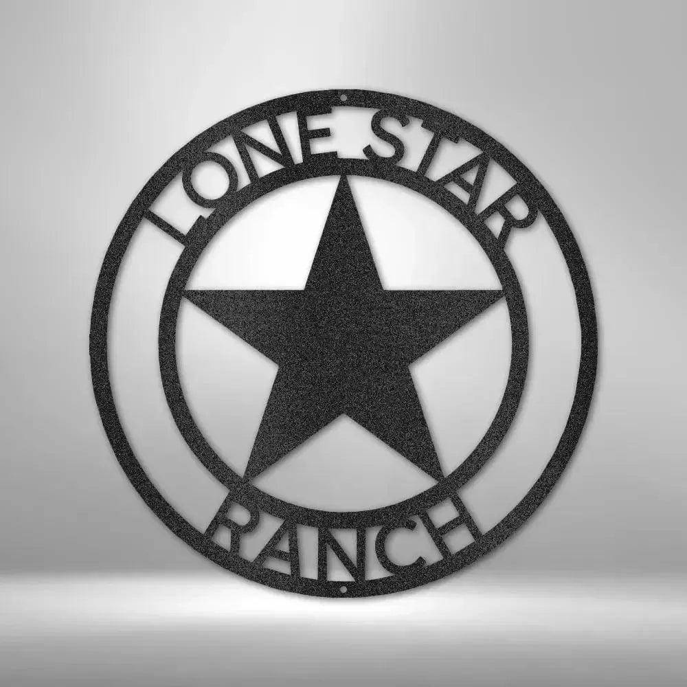 Custom Country Star Metal Art Sign