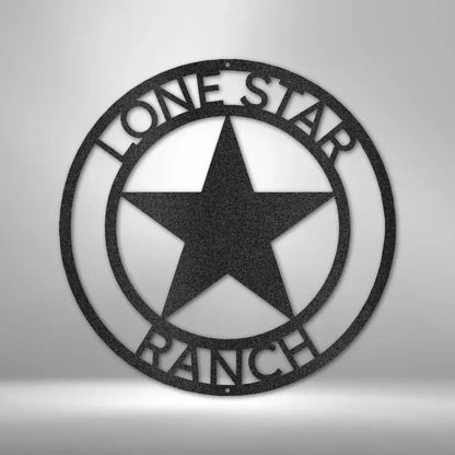 Custom Country Star Metal Art Sign