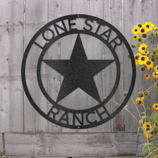 Custom Country Star Metal Art Sign