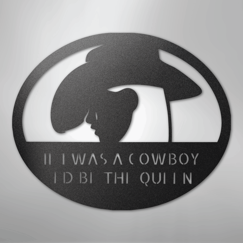 Custom Cowgirl Metal Wall Art